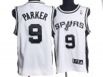 Jerseys Factory Cheap Spurs #9 Tony Parker Stitched White NBA Je