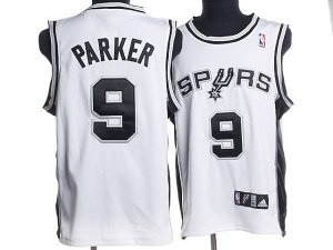 Jerseys Factory Cheap Spurs #9 Tony Parker Stitched White NBA Je