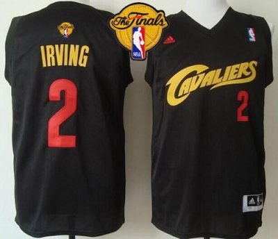 Jerseys Factory Cheap Cavaliers #2 Kyrie Irving Black(Red No.) F