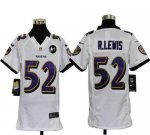 Jerseys Factory Cheap Nike Ravens #52 Ray Lewis White With Art P