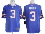 Jerseys Factory Cheap Nike Bills #3 EJ Manuel Royal Blue Team Co