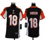 Jerseys Factory Cheap Nike Bengals #18 A.J. Green Black Team Col