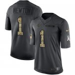 Jerseys Factory Cheap Nike Panthers #1 Cam Newton Black Men's St