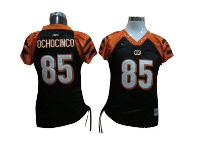 Jerseys Factory Cheap Bengals #85 Chad Ochocinco Black Women's F