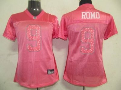 Jerseys Factory Cheap Cowboys #9 Tony Romo Red Women's Sweethear