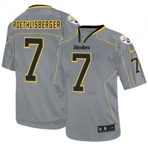 Jerseys Factory Cheap Nike Steelers #7 Ben Roethlisberger Lights