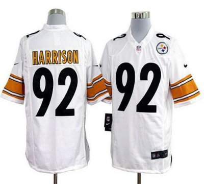 Jerseys Factory Cheap Nike Steelers #92 James Harrison White Men