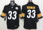 Jerseys Factory Cheap Nike Steelers #33 Isaac Redman Black Team