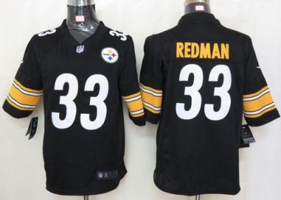 Jerseys Factory Cheap Nike Steelers #33 Isaac Redman Black Team
