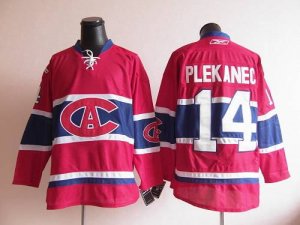 Jerseys Factory Cheap Canadiens #14 Tomas Plekanec Red New CA Em