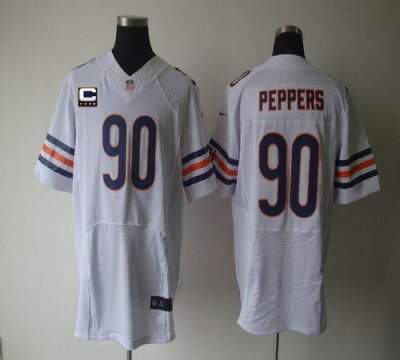 Jerseys Factory Cheap Nike Bears #90 Julius Peppers White With C