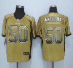 Jerseys Factory Cheap Nike Saints #50 Stephone Anthony Gold Men'