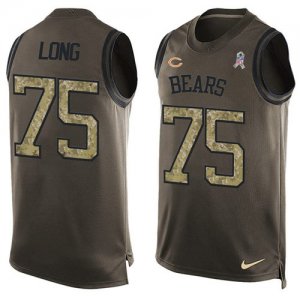 Jerseys Factory Cheap Nike Bears #75 Kyle Long Green Men's Stitc