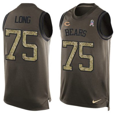 Jerseys Factory Cheap Nike Bears #75 Kyle Long Green Men's Stitc