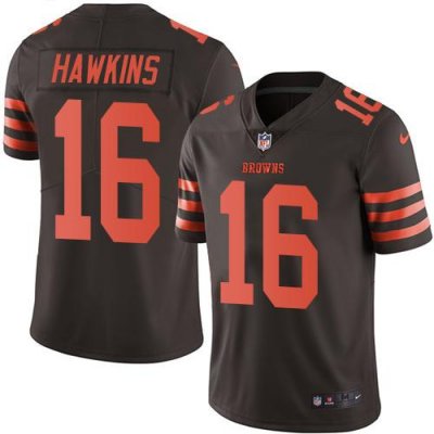 Jerseys Factory Cheap Nike Browns #16 Andrew Hawkins Brown Men's