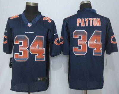 Jerseys Factory Cheap Nike Bears #34 Walter Payton Navy Blue Tea