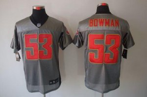 Jerseys Factory Cheap Nike 49ers #53 NaVorro Bowman Grey Shadow