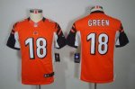 Jerseys Factory Cheap Nike Bengals #18 A.J. Green Orange Alterna