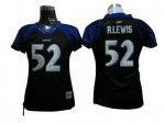 Jerseys Factory Cheap Ravens #52 Ray Lewis Black Women's Field F