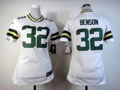 Jerseys Factory Cheap Nike Packers #32 Cedric Benson White Women