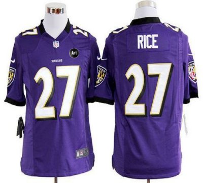 Jerseys Factory Cheap Nike Ravens #27 Ray Rice Purple Team Color