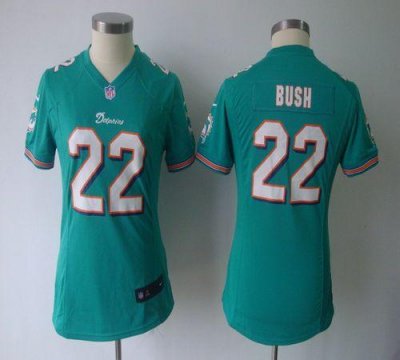 Jerseys Factory Cheap Nike Dolphins #22 Reggie Bush Aqua Green T