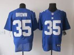 Jerseys Factory Cheap Nike Giants #35 Andre Brown Royal Blue Tea