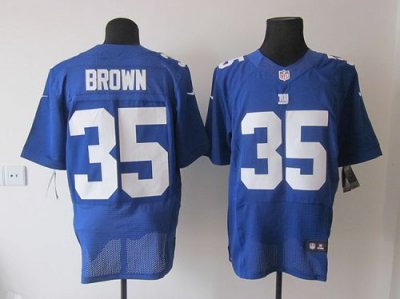 Jerseys Factory Cheap Nike Giants #35 Andre Brown Royal Blue Tea