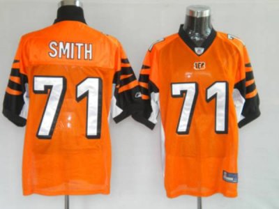 Jerseys Factory Cheap Bengals #71 Andre Smith Orange Stitched NF