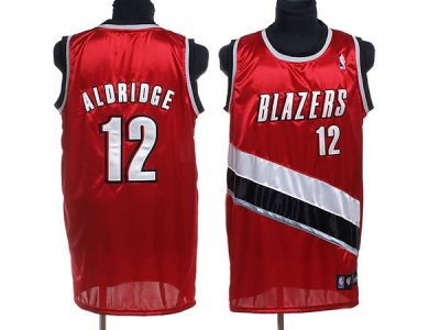 Jerseys Factory Cheap Blazers #12 LaMarcus Aldridge Stitched Red