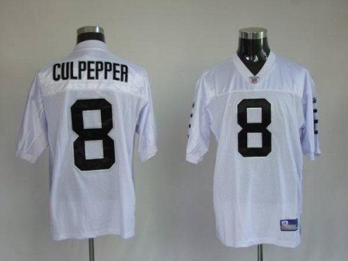 Jerseys Factory Cheap Raiders Daunte Culpepper #8 Stitched White