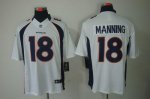 Jerseys Factory Cheap Nike Broncos #18 Peyton Manning White Men'