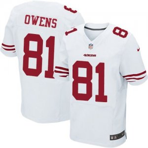 Jerseys Factory Cheap Nike 49ers #81 Terrell Owens White Men's S