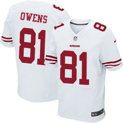 Jerseys Factory Cheap Nike 49ers #81 Terrell Owens White Men's S
