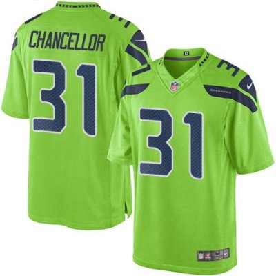 Jerseys Factory Cheap Nike Seahawks #31 Kam Chancellor Green Men