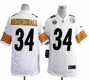 Jerseys Factory Cheap Nike Steelers #34 Rashard Mendenhall White