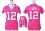 Jerseys Factory Cheap Nike Colts #12 Andrew Luck Pink Draft Him