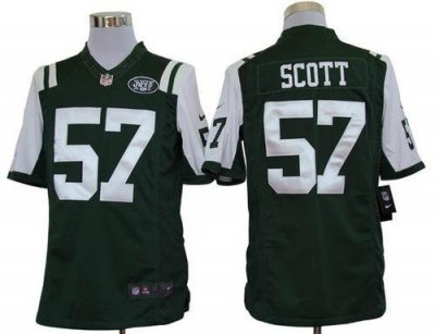 Jerseys Factory Cheap Nike Jets #57 Bart Scott Green Team Color