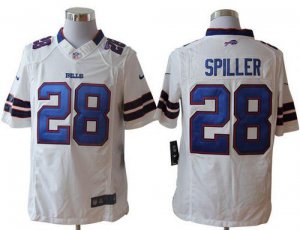 Jerseys Factory Cheap Nike Bills #28 C.J. Spiller White Men's Em