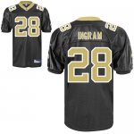 Jerseys Factory Cheap Saints #28 Mark Ingram Black Embroidered Y