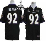 Jerseys Factory Cheap Nike Ravens #92 Haloti Ngata Black Alterna