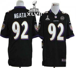 Jerseys Factory Cheap Nike Ravens #92 Haloti Ngata Black Alterna