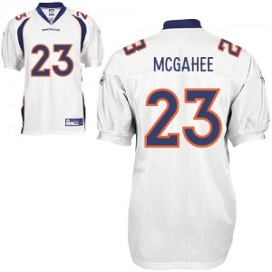 Jerseys Factory Cheap Broncos #23 Willis McGahee White Stitched