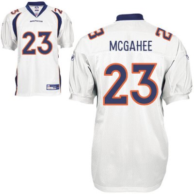 Jerseys Factory Cheap Broncos #23 Willis McGahee White Stitched