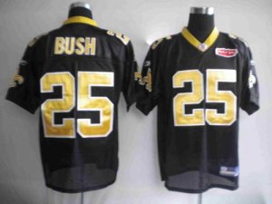 Jerseys Factory Cheap Saints #25 Reggie Bush Black With Super Bo