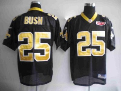 Jerseys Factory Cheap Saints #25 Reggie Bush Black With Super Bo