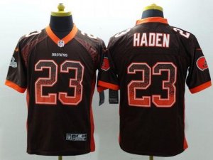 Jerseys Factory Cheap Nike Browns #23 Joe Haden Brown Team Color