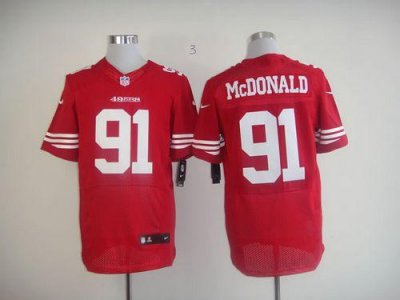 Jerseys Factory Cheap Nike 49ers #91 Ray McDonald Red Team Color
