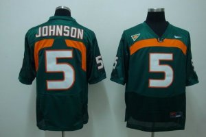 Jerseys Factory Cheap Hurricanes #5 Andre Johnson Green Embroide