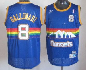 Jerseys Factory Cheap Nuggets #8 Danilo Gallinari Light Blue Thr